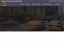 Tablet Screenshot of easternsecuritycorp.com